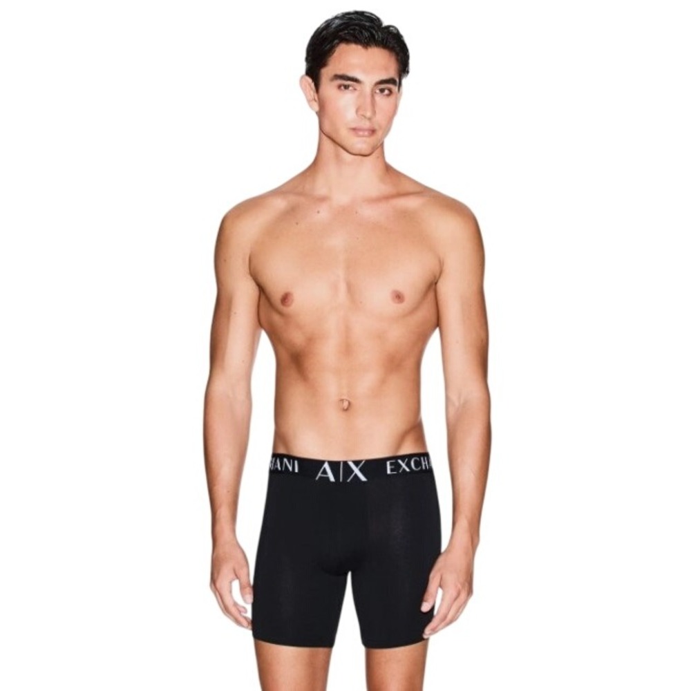 Armani Exchange A/X Black Boxer Brief Mens Size Medium Logo Waistband